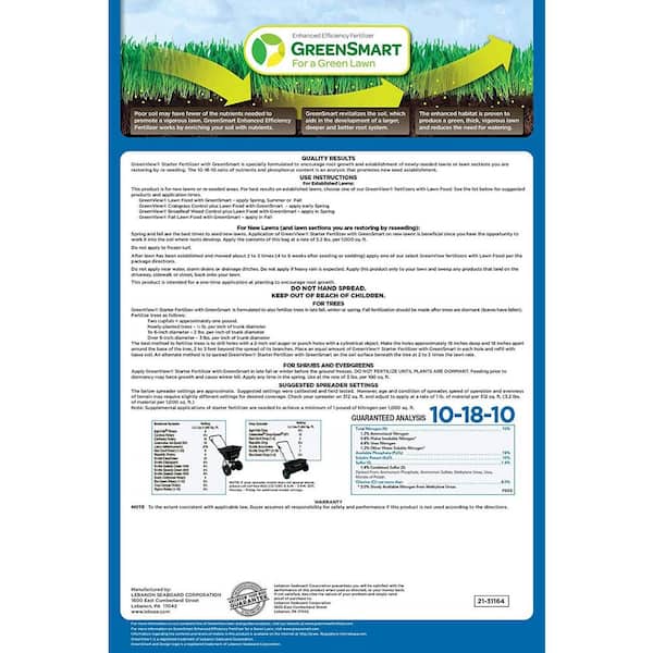 48 lbs. Starter Fertilizer, Covers 15,000 sq. ft. (10-18-10)