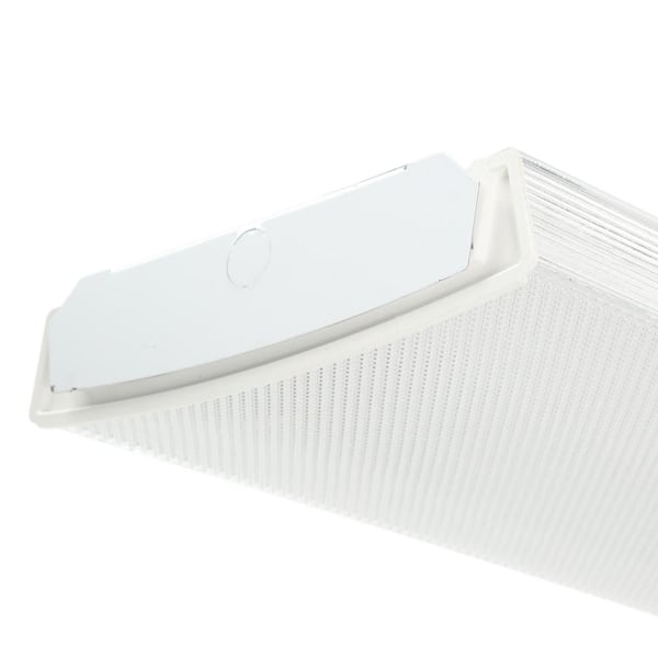 Multi-Volt 2-Light White T5 Fluorescent High Output Wraparound Fixture