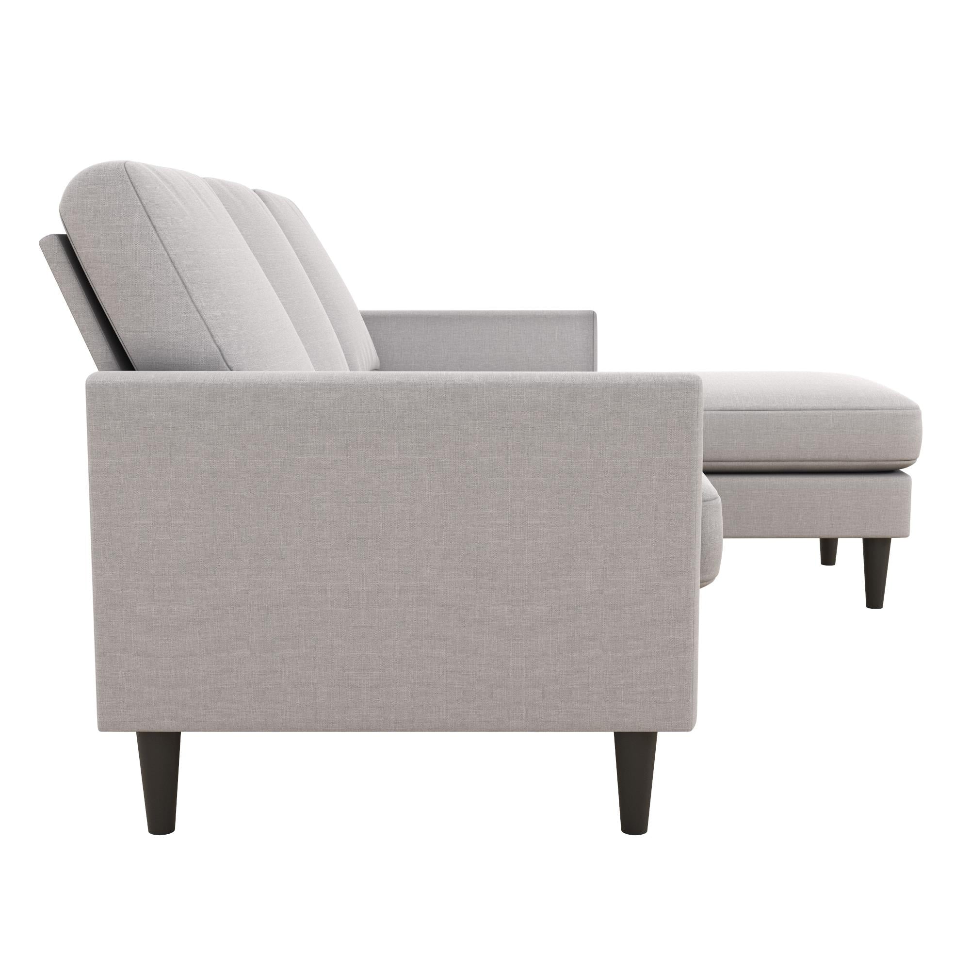 Mr. Kate Winston Reversible Sofa Sectional, Light Gray Linen