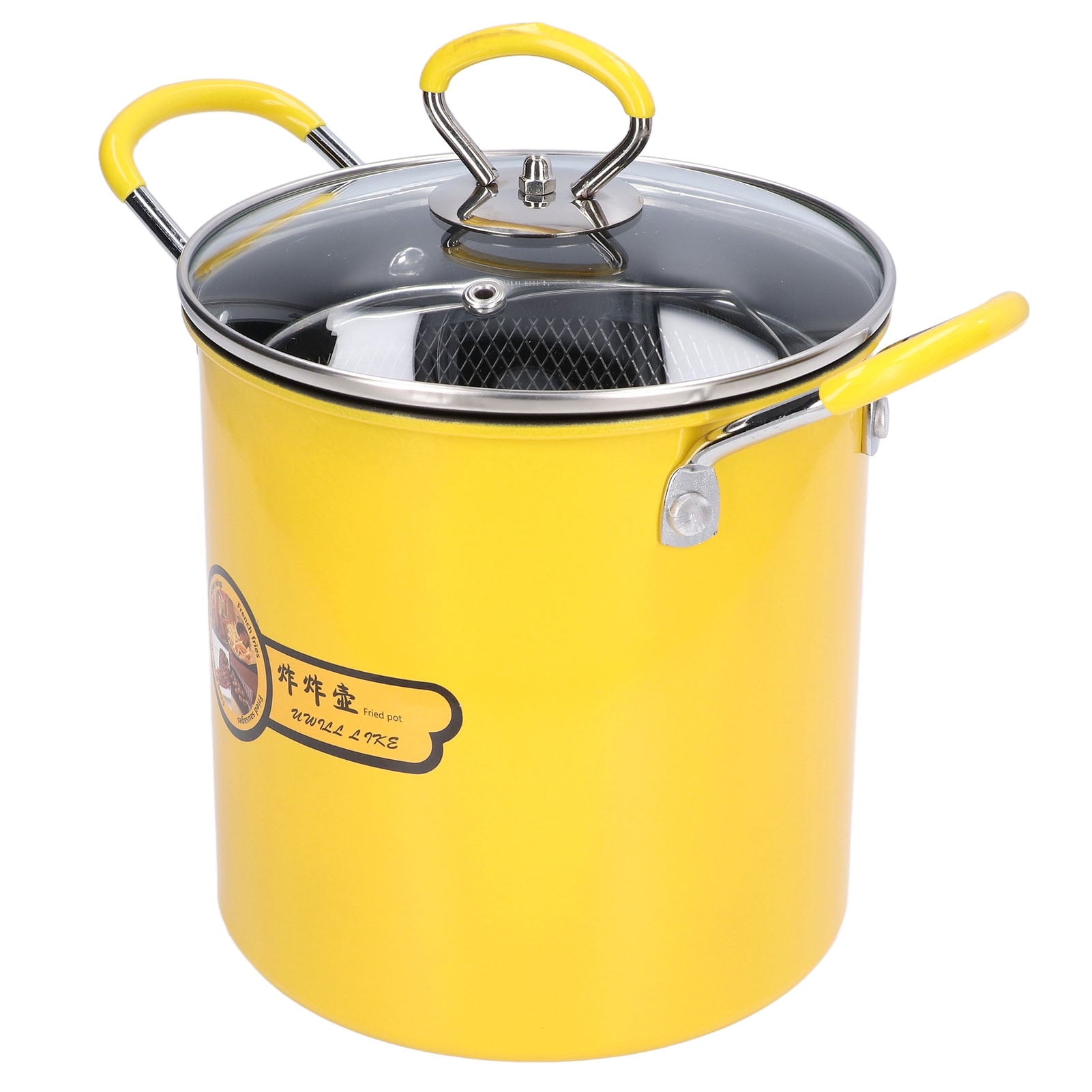 Fryer Pot, Nonstick Coating Uniform Heating Deep Fryer Pot For Induction Cookers
