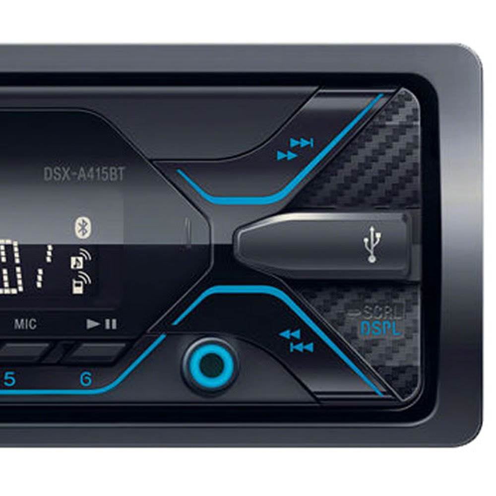 Sony  DSX-A415BT Single DIN Bluetooth In-Dash Digital Media Car Stereo Receiver with Front 3.5 & USB Auxiliary Inputs