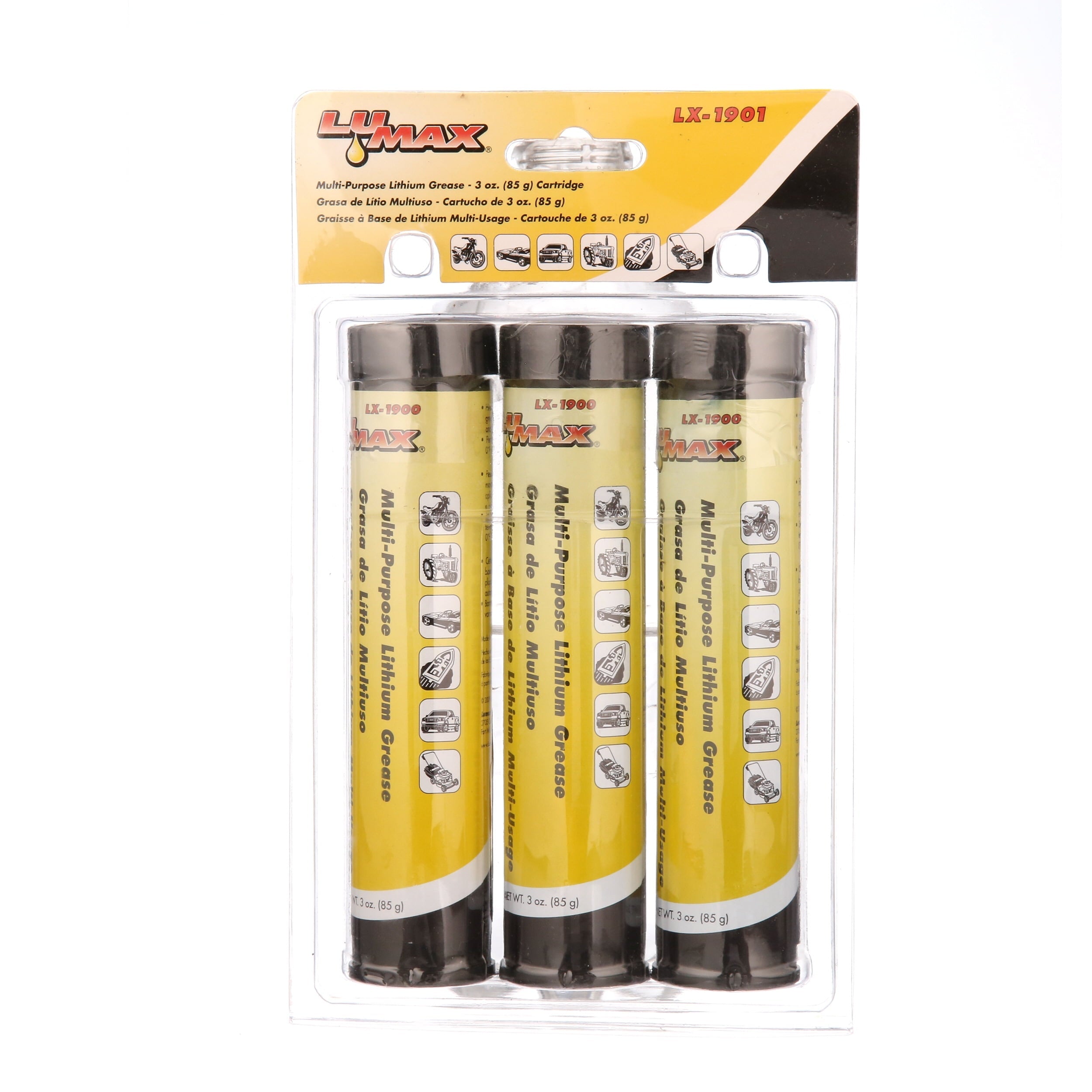 Multi-Purpose Lithium Grease, 3 oz. Cartridge, 3 pcs./Pk.