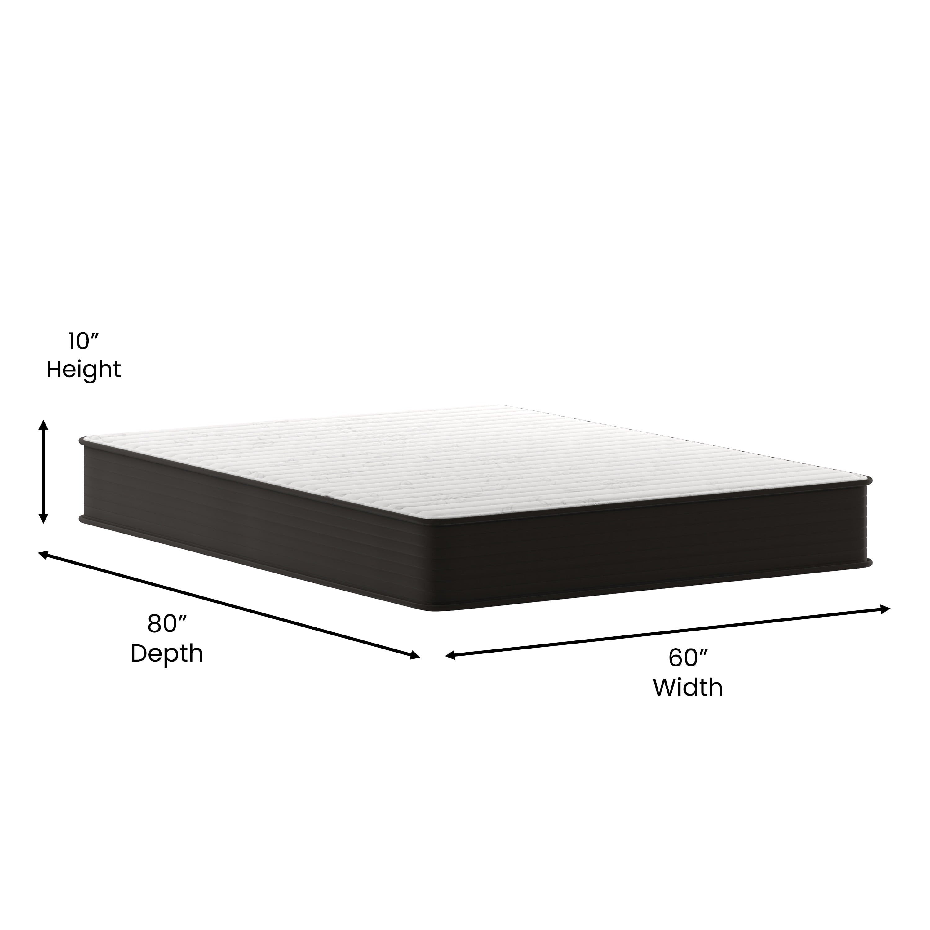 Furniture Dream 10¡± Foam & Pocket Spring Hybrid Mattress, Queen