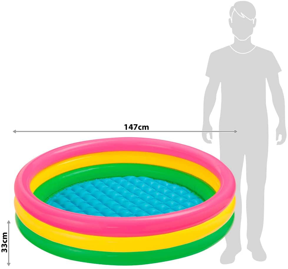 Intex Kiddie Pool - Kid's Summer Sunset Glow Design - 58
