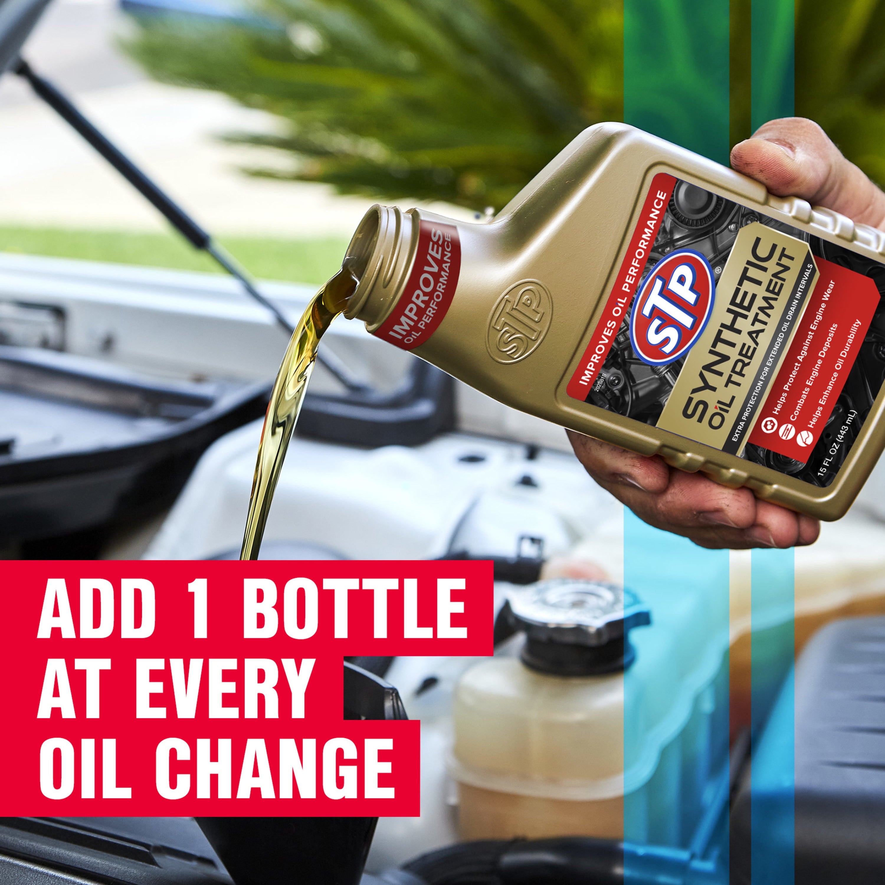 STP Synthetic Automotive Oil Treatment - 15 FL OZ Bottle