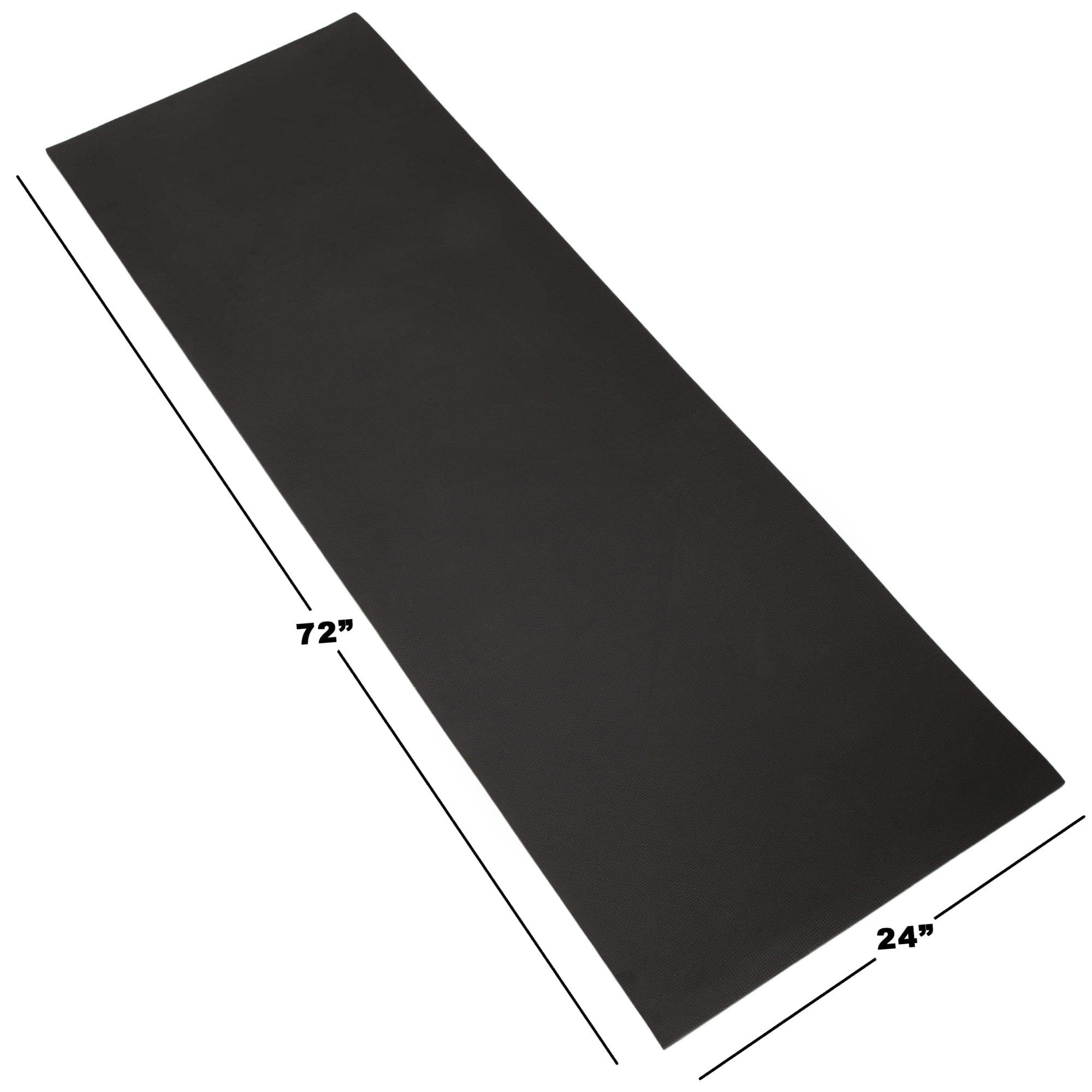 Wakeman Extra-Thick Non-Slip Foam Yoga Mat for Fitness (Black)