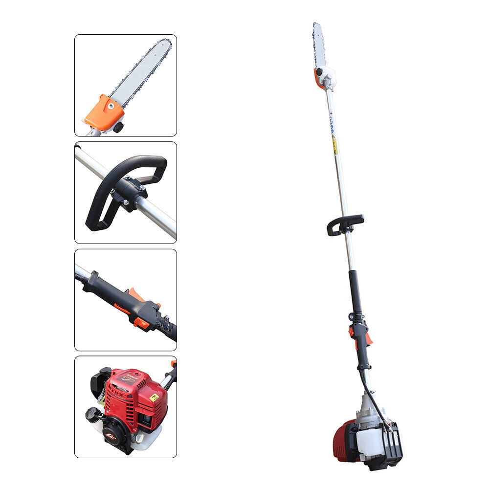 TFCFL 37CC 4-stroke Pole Saw Tree Trimmer Gas-Powered Chain Pole Saw Single Cylinder