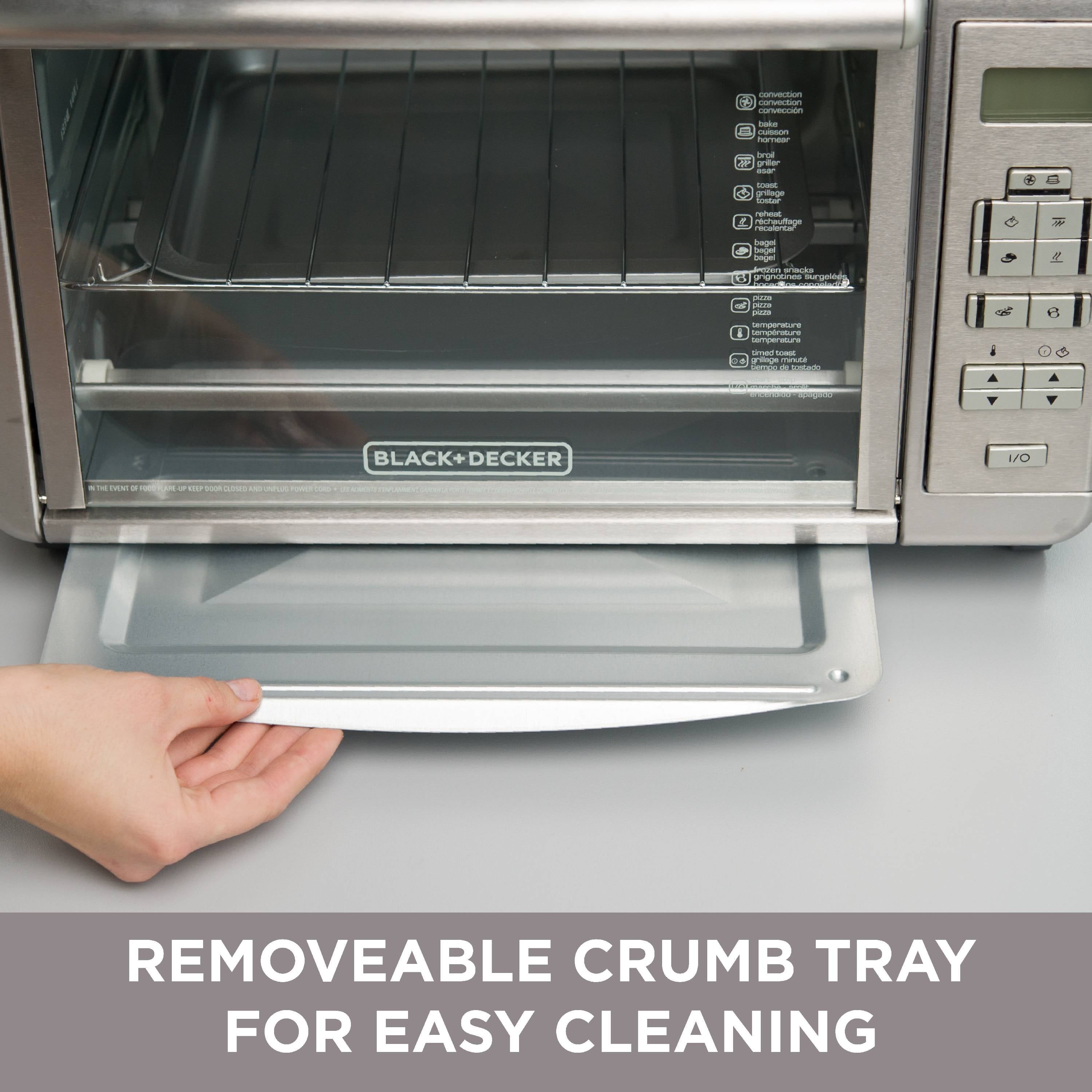 BLACK+DECKER 6-Slice Digital Convection Toaster Oven, Stainless Steel, TO3280SSD