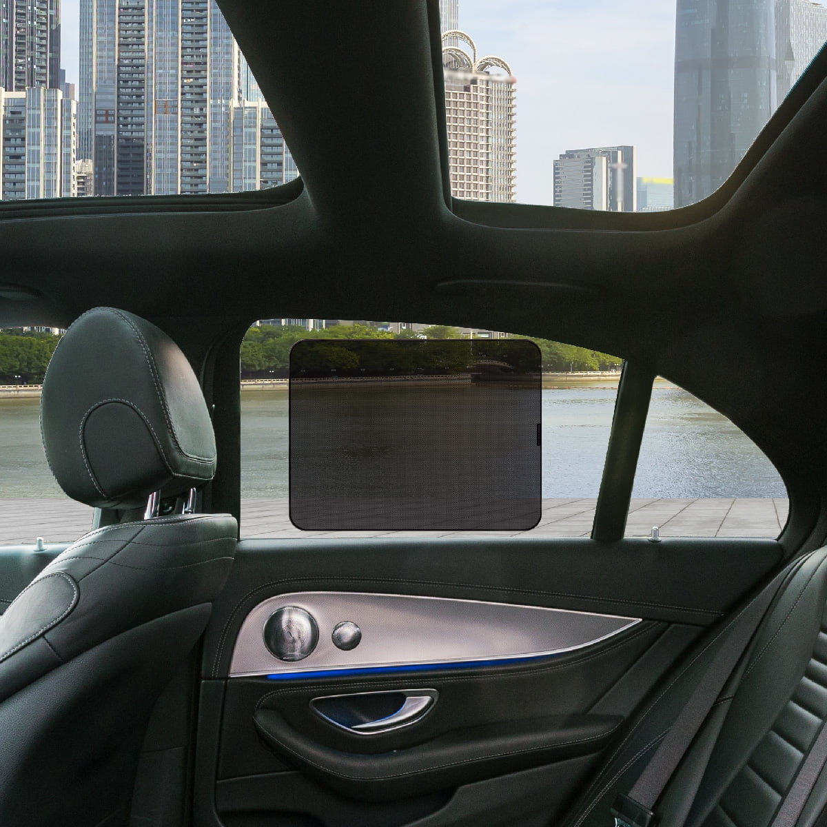 AutoDrive Black PVC Static Cling Sun Shade, 12