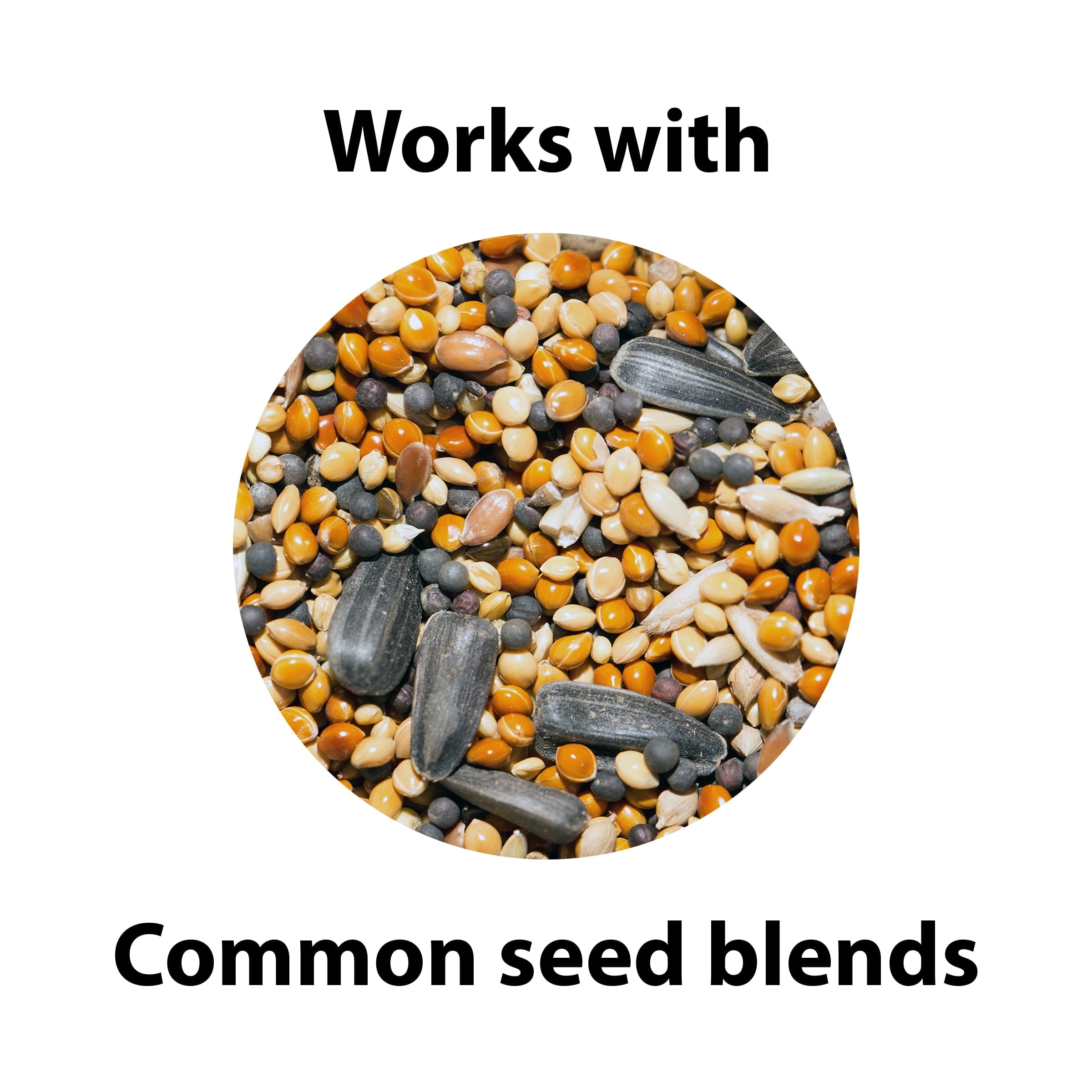 WoodLink Squirrel Resistant Metal Cage Tube Bird Feeder, Green