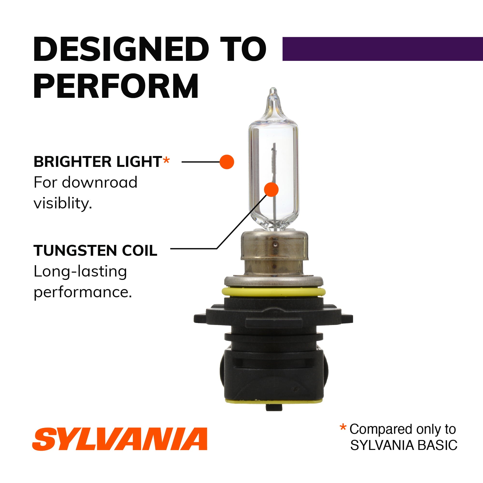 Sylvania 9012 XtraVision Halogen Headlight Bulb, Pack of 1