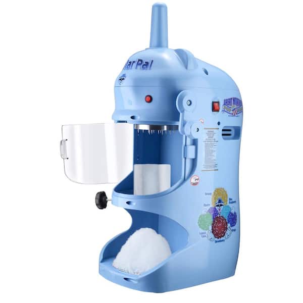 56 oz. Per Minute Blue Countertop Shaved Ice Machine - 250W Motor Ice Shaver and Snow Cone Machine