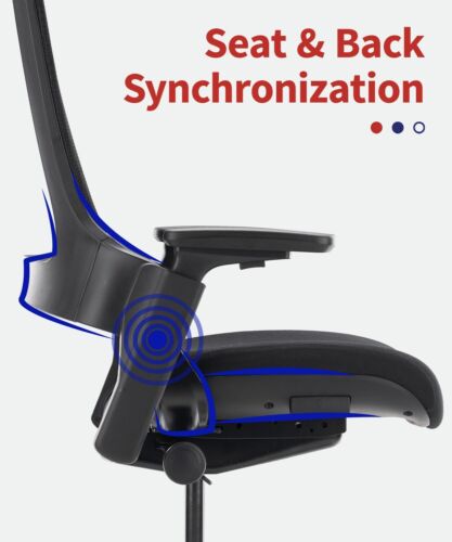 CLATINA Ergonomic High Swivel Executive Chair with Adjustable Height 3D Arm Rest