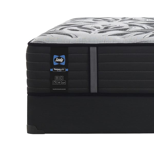 Posturepedic Plus Victorious II 14 in. Firm Innerspring Tight Top King Mattress Set with 9 in. Foundation