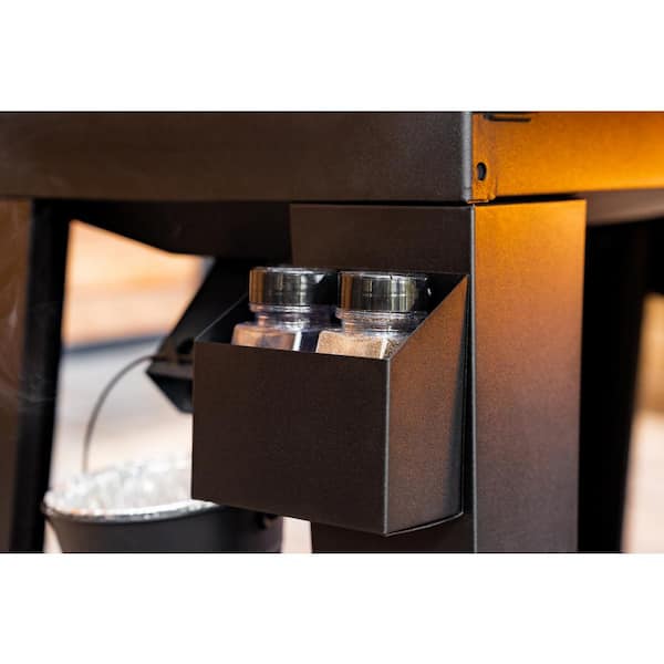 Oakford 1150 3-Burner Plus Offset Smoker Charcoal and Propane Combo Grill in Black