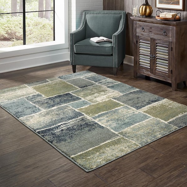 Bartlett Multi 8 ft. x 10 ft. Block Area Rug