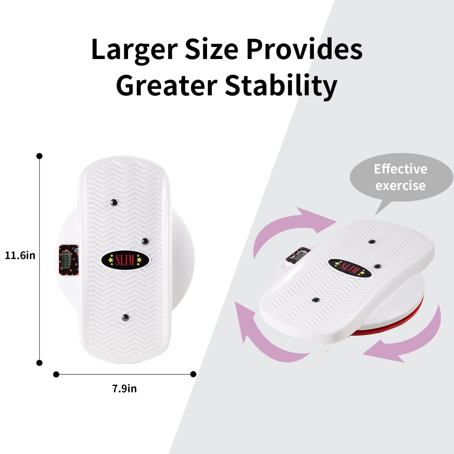 Micogo Step Platforms Noise Free Ab Twister Disc with Counter and Resistance Band