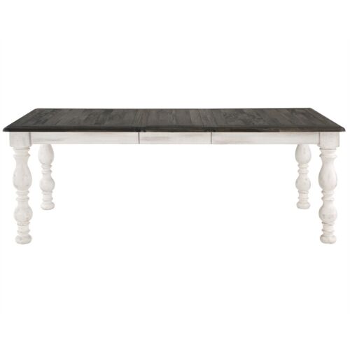 Heston Weathered White 84 in. Wood Dining Table
