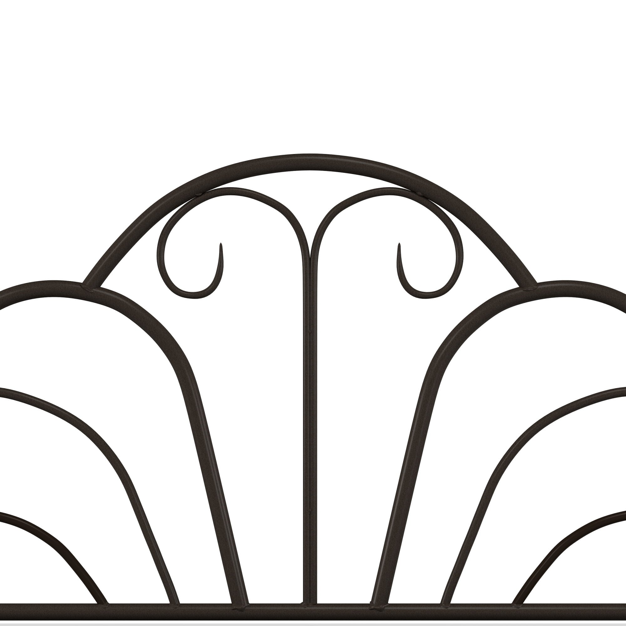 Desert Fields Dover Canopy Metal Bed Frame, Queen, Textured Black