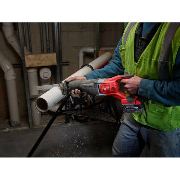 M18 18V Lithium-Ion Cordless SAWZALL Reciprocating Saw with M18 Starter Kit (1) 5.0Ah Battery and Charger