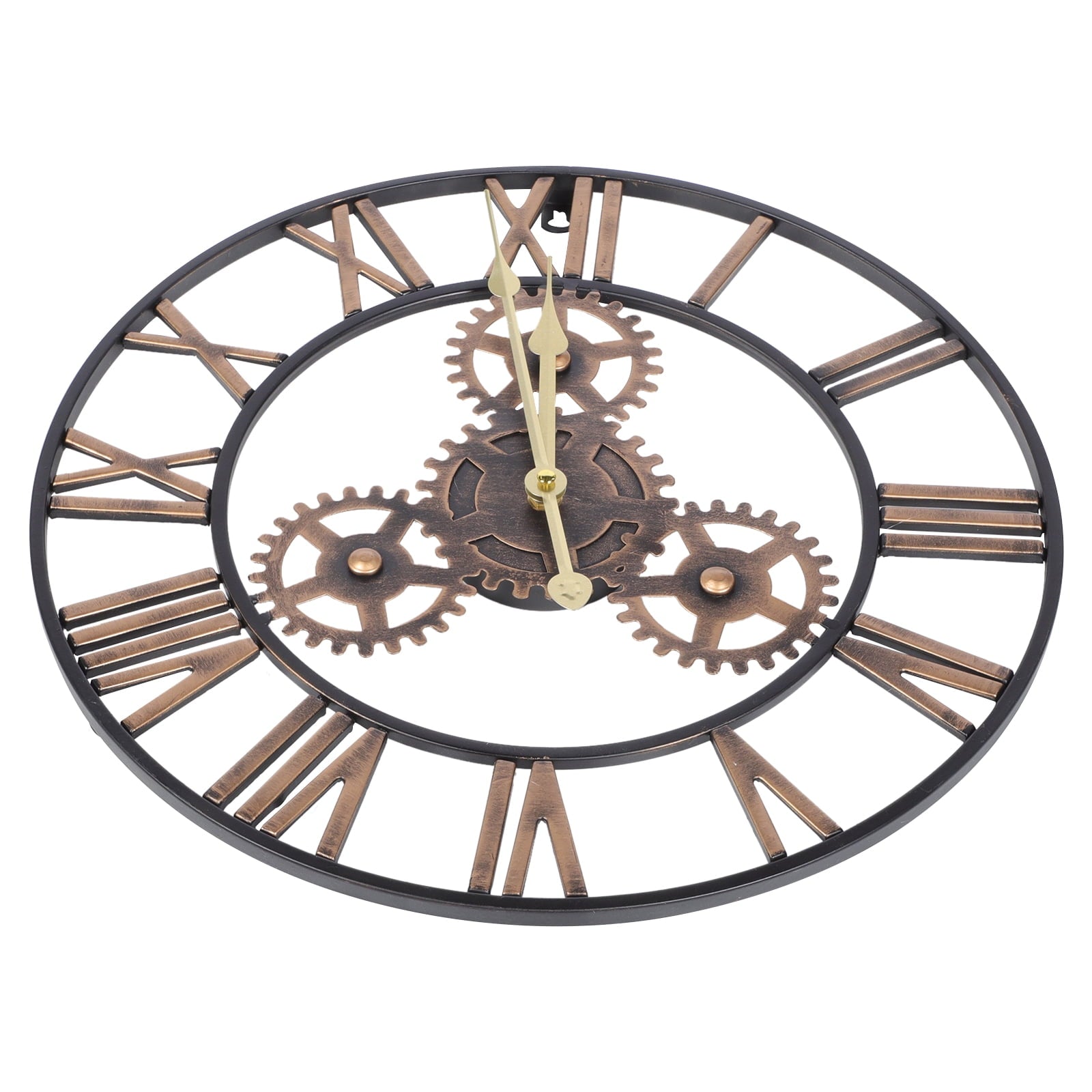 BESTONZON 1Pc Round Wall Clock American Style Wall Clock Simple Living Room Hanging Clock