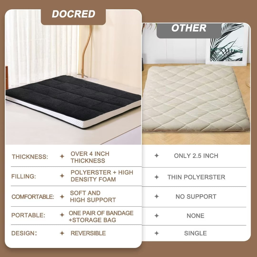 Docred Japanese Floor Mattress for Adults, kids-4