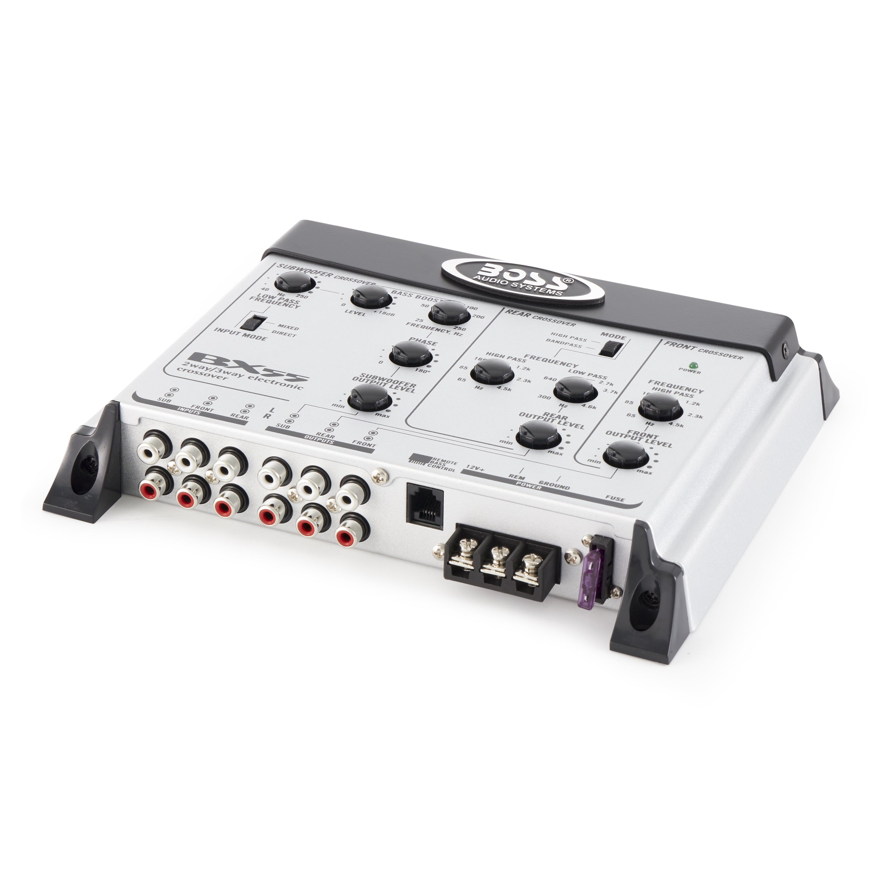 BOSS BX55 2/3 Way Car Audio Electronic Crossover Bass w/Remote Control