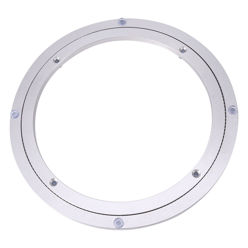 HERCHR Rotating Tray, Heavy Duty Aluminium Alloy Rotating Bearing Turntable Round Dining Table Smooth Swivel Plate, Round Table Bearing