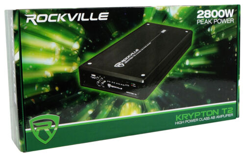 Rockville KRYPTON-T2 2800 Watt Peak/700w RMS 2 Channel Amplifier Car Amp