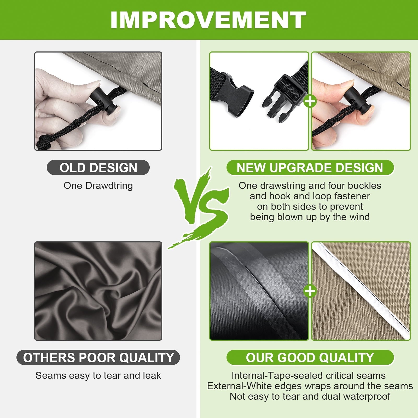 Patio Loveseat Cover, GARPROVM Patio Furniture Cover, 54