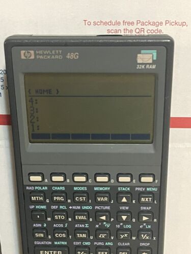 Hewlett Packard HP 48G Graphing Calculator With Case No Manual - TESTED WORKS