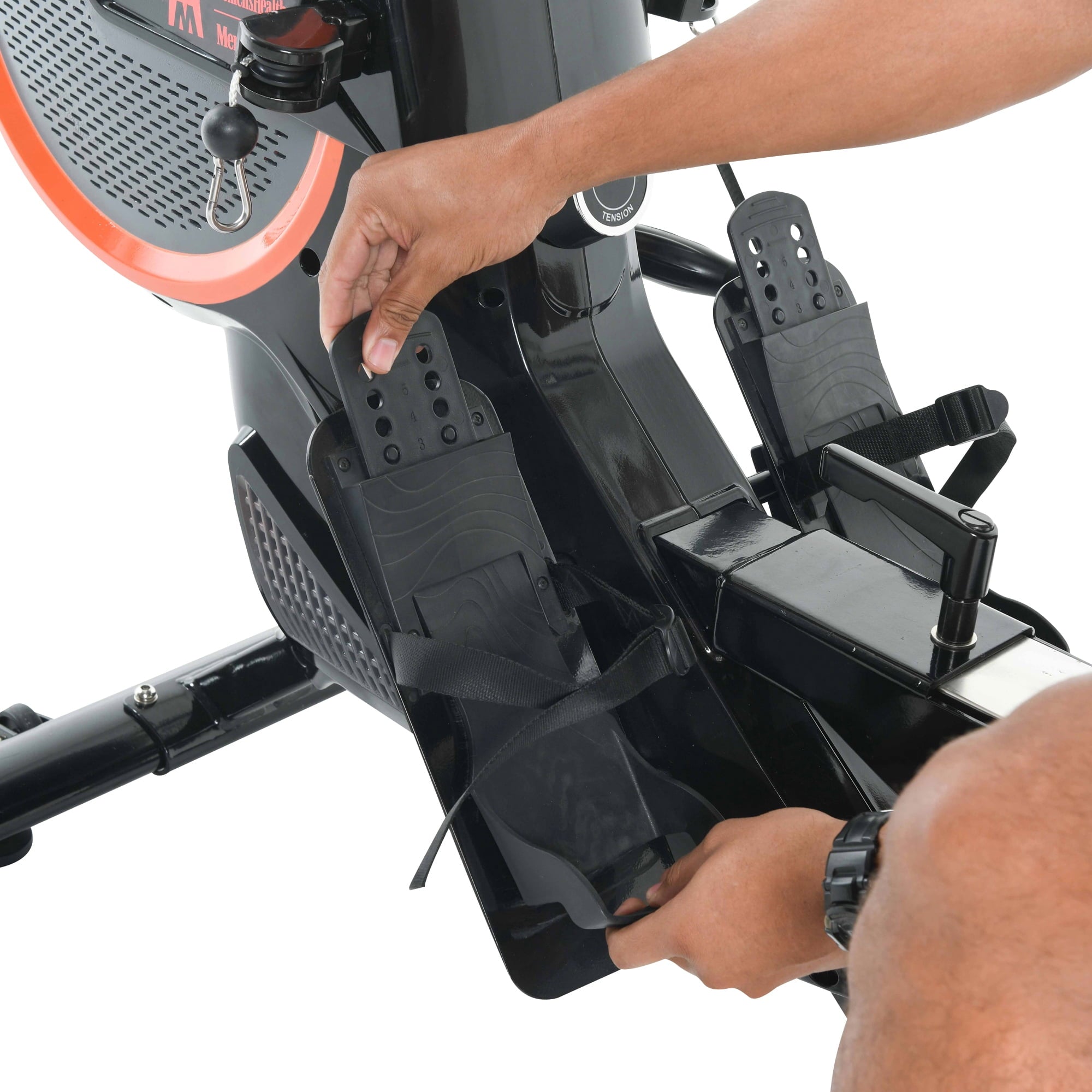 Women’s Health Men’s Health Dual Handle Rower, Airsoft Seat, Bluetooth App, Fan Magnetic Resistance
