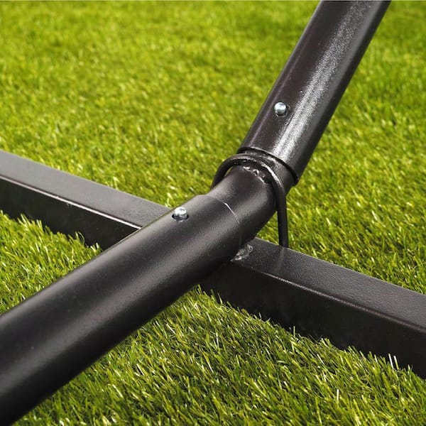 15 ft. Heavy-Duty Metal Hammock Stand in Black