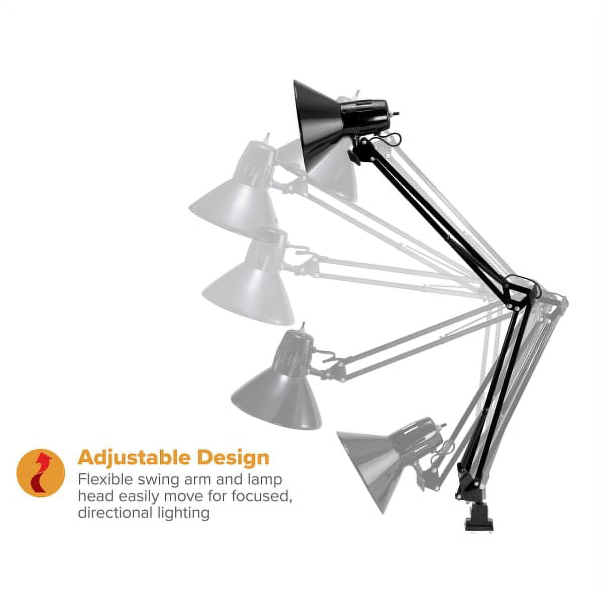 LED Swing Arm Desk Lamp with Clamp Mount, 36