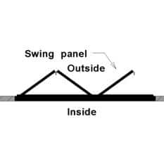 Eris 96 in. x 80 in. Left Swing/Outswing Black Aluminum Folding Patio door