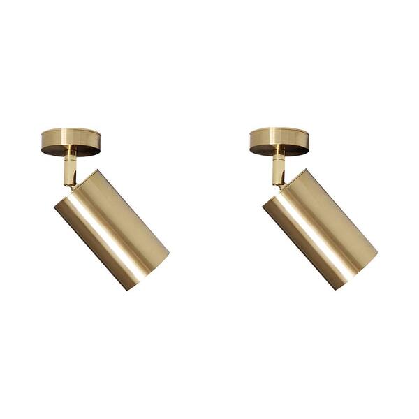 Parroco Brass Halogen/Incandescent Fixed Track Gimbal Head (2-Piece of 1-Pack)