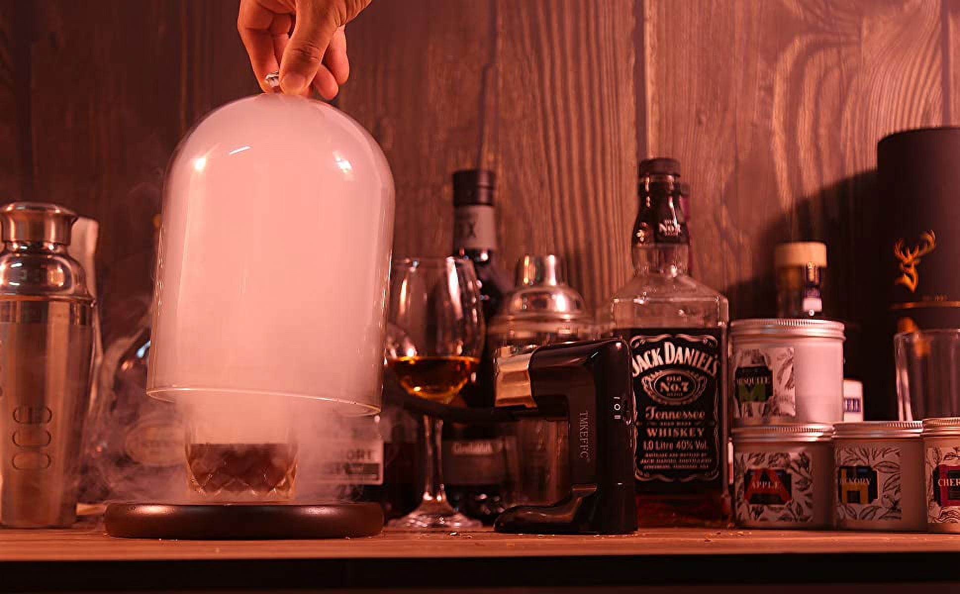 TMKEFFC Smoking Gun Wood Chips Set of 4, Natural Wood Shaving for Cocktail Food Smoker, 4 Oz Each, 16 Oz in Total, for Smoked Old Fashioned Cocktails, Salmon, Drinks, Cheese, Desserts...