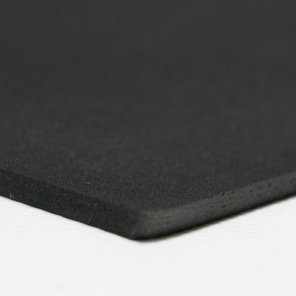 Closed Cell Sponge Rubber Neoprene 3/8 in. x 39 in. x 78 in. Black Foam Rubber Sheet