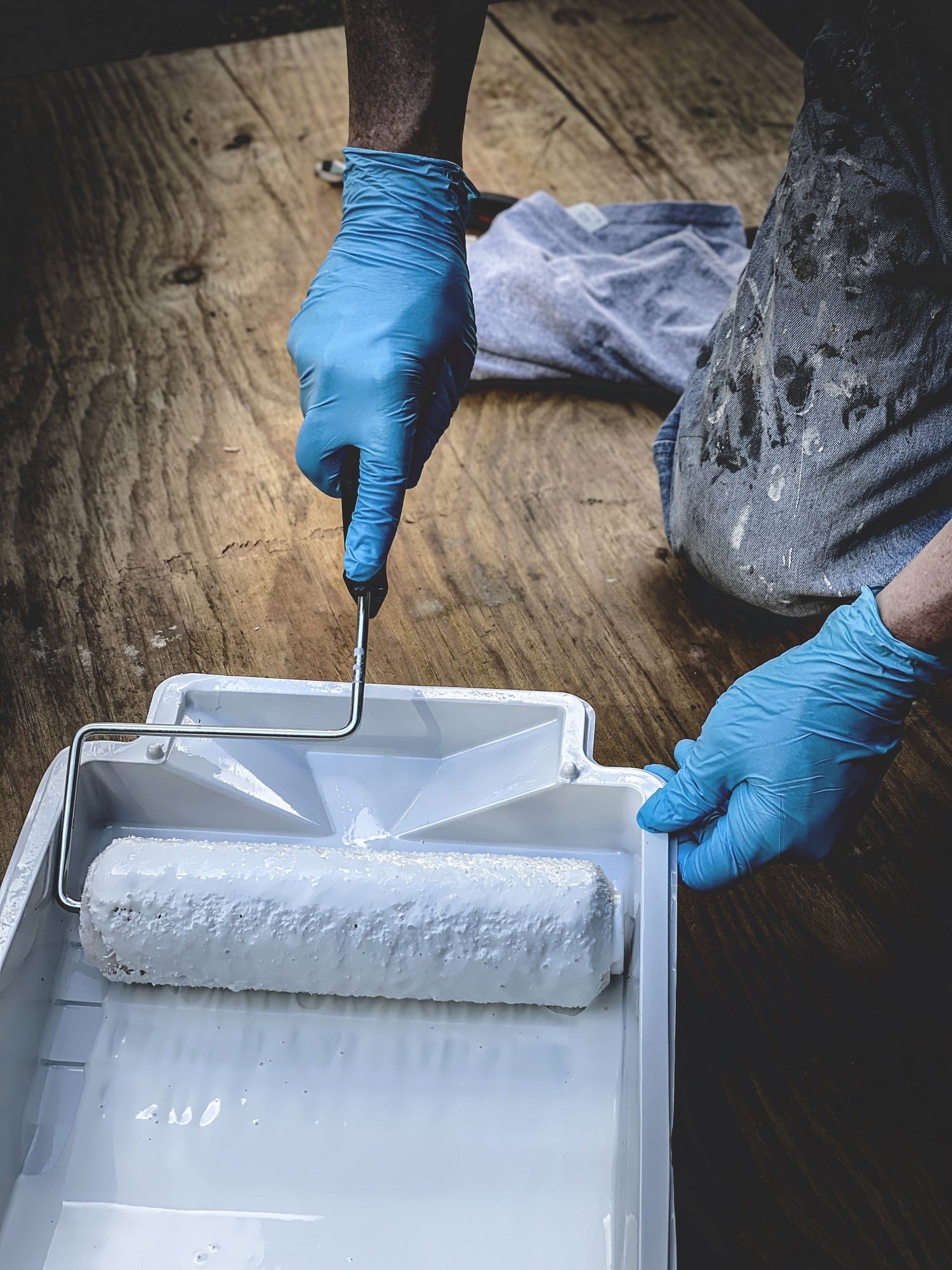 Grease Monkey Pro Cleaning, Disposable Nitrile Gloves, Blue, 50 Count Traction Grip, Male, Large