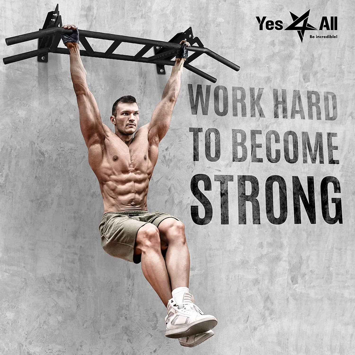 Multigrip Ceiling and Wall Mount Chin Up Bar