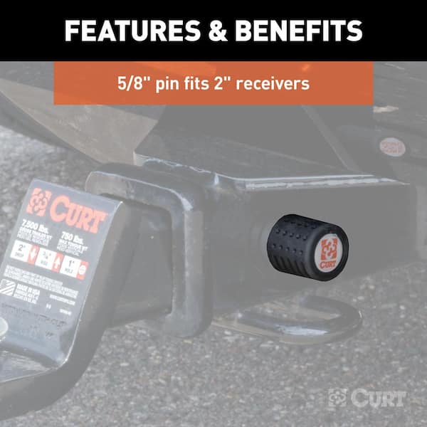 Coupler Lock (1/4 in. Pin, 1 in. to 3 in. Latch Span, Right-Angle, Chrome)