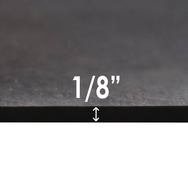 Nitrile Commercial Grade Rubber Sheet Black 60A 0.125 in. x 36 in. x 120 in.