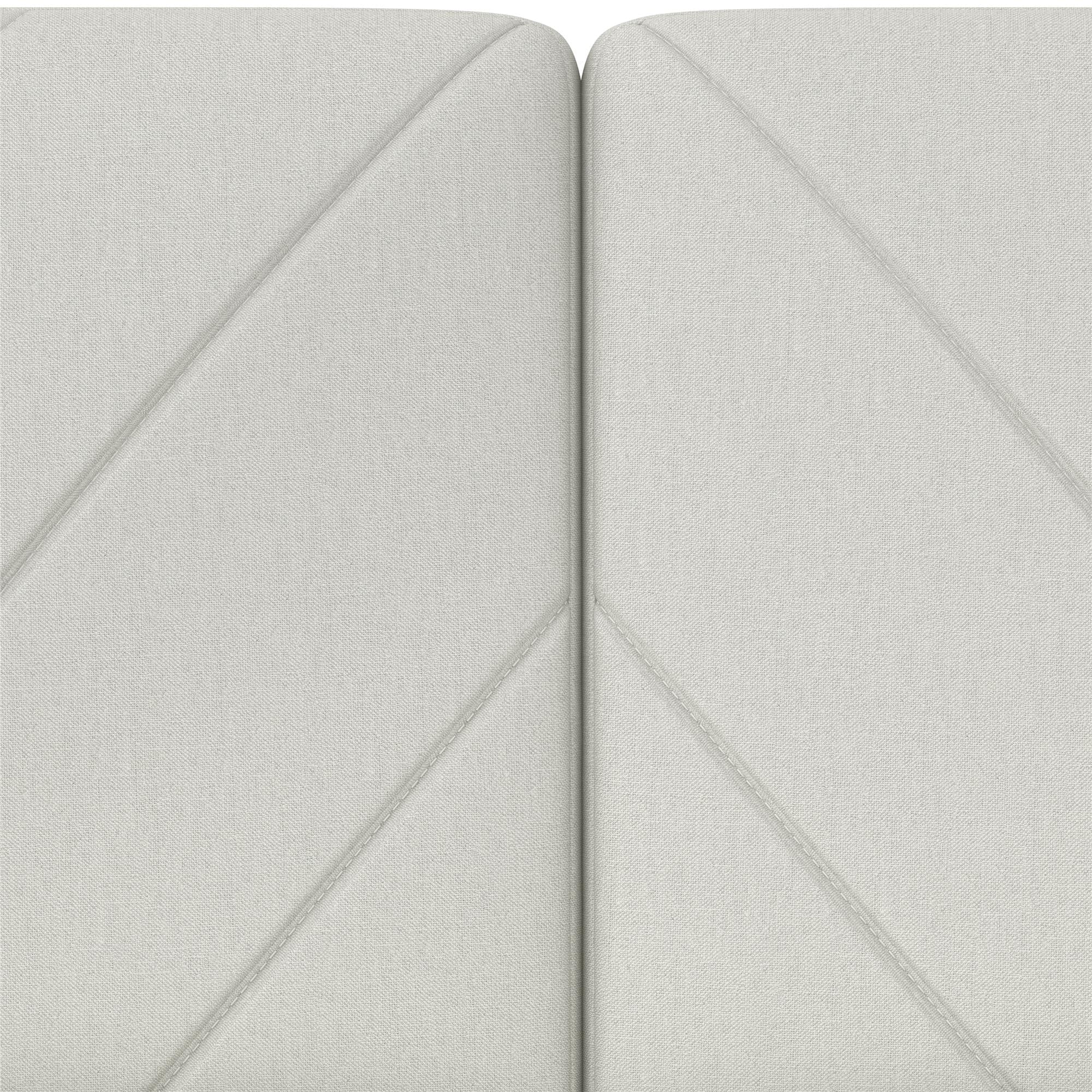 DHP Alicent Futon Sofa Bed and Couch Sleeper, Light Gray Linen