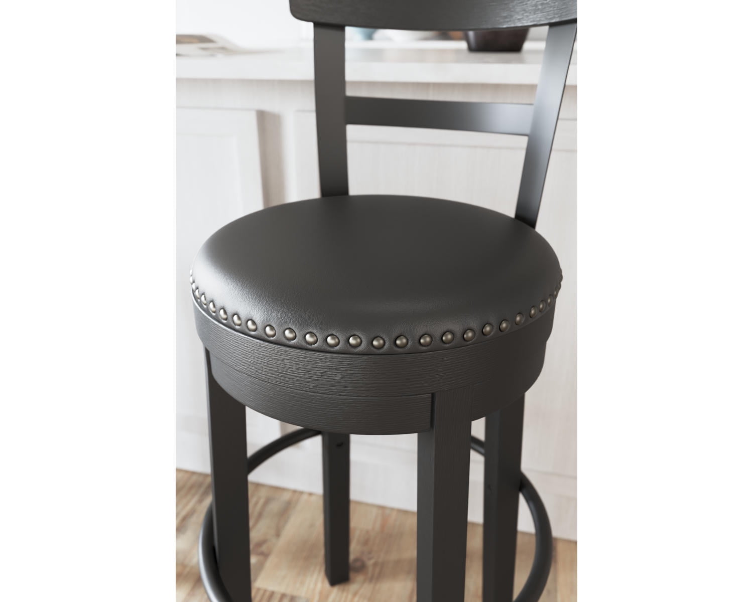 Signature Design by Ashley Casual Valebeck Bar Height Bar Stool Black