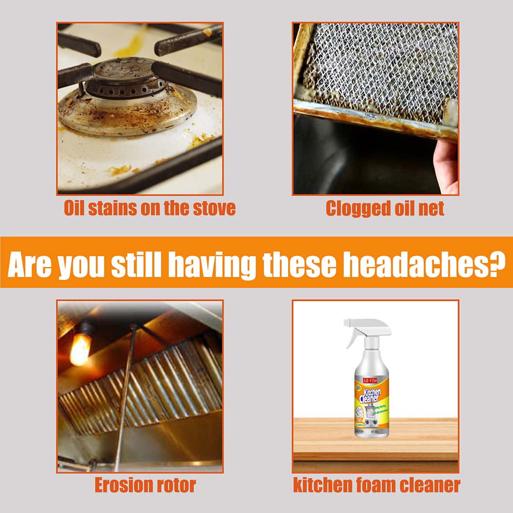 AMNHDO Multi-Purpose Foam Cleaner Rust Remover Removes Oil Dirt Rust Grease Degreaser Household Kitchen Cleaning Spray (60ml)