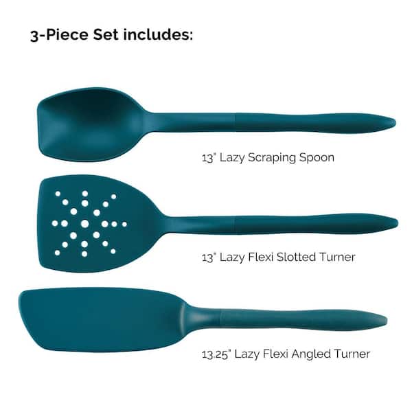 Tools and Gadgets Lazy Spoon and Flexi Turner Set, 3-Piece, Teal