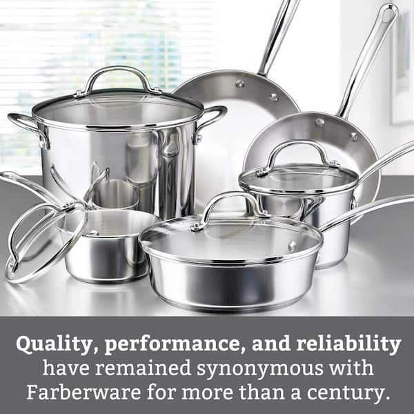 Millennium 10-Piece Stainless Steel Cookware Set