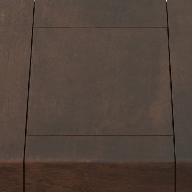 Skyler SOLID MANGO WOOD and Metal 18 inch Wide Rectangle Industrial C Side Table in Dark Cognac Brown, Fully Assembled