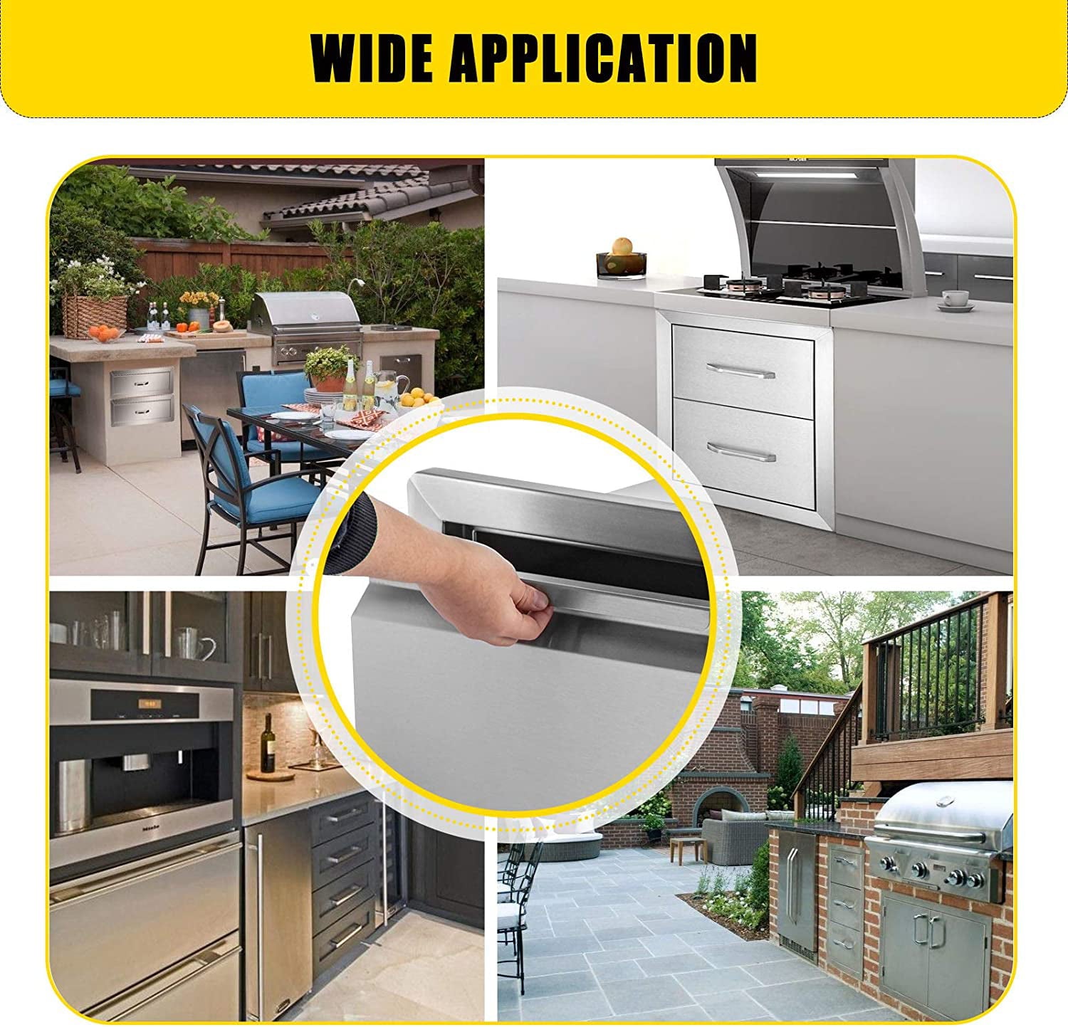 Outdoor Kitchen Door Drawer Combo 29.5