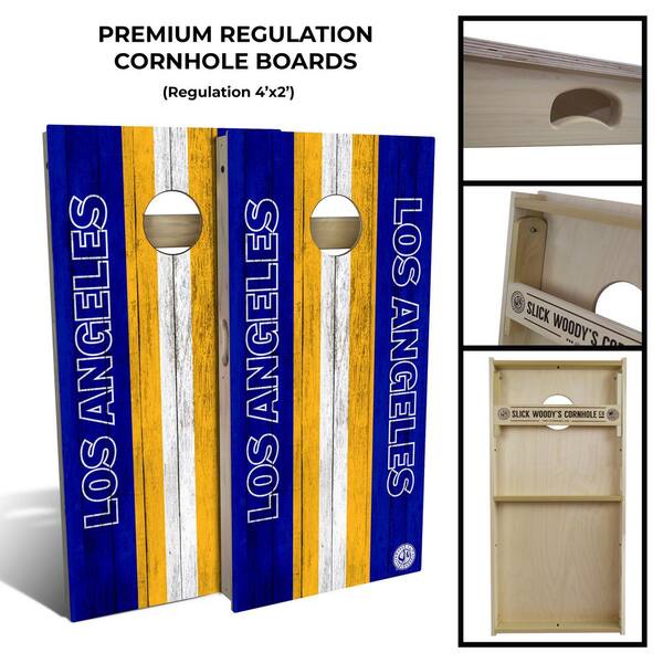 Los Angeles Football Cornhole Board Set (Includes 8 Bags)